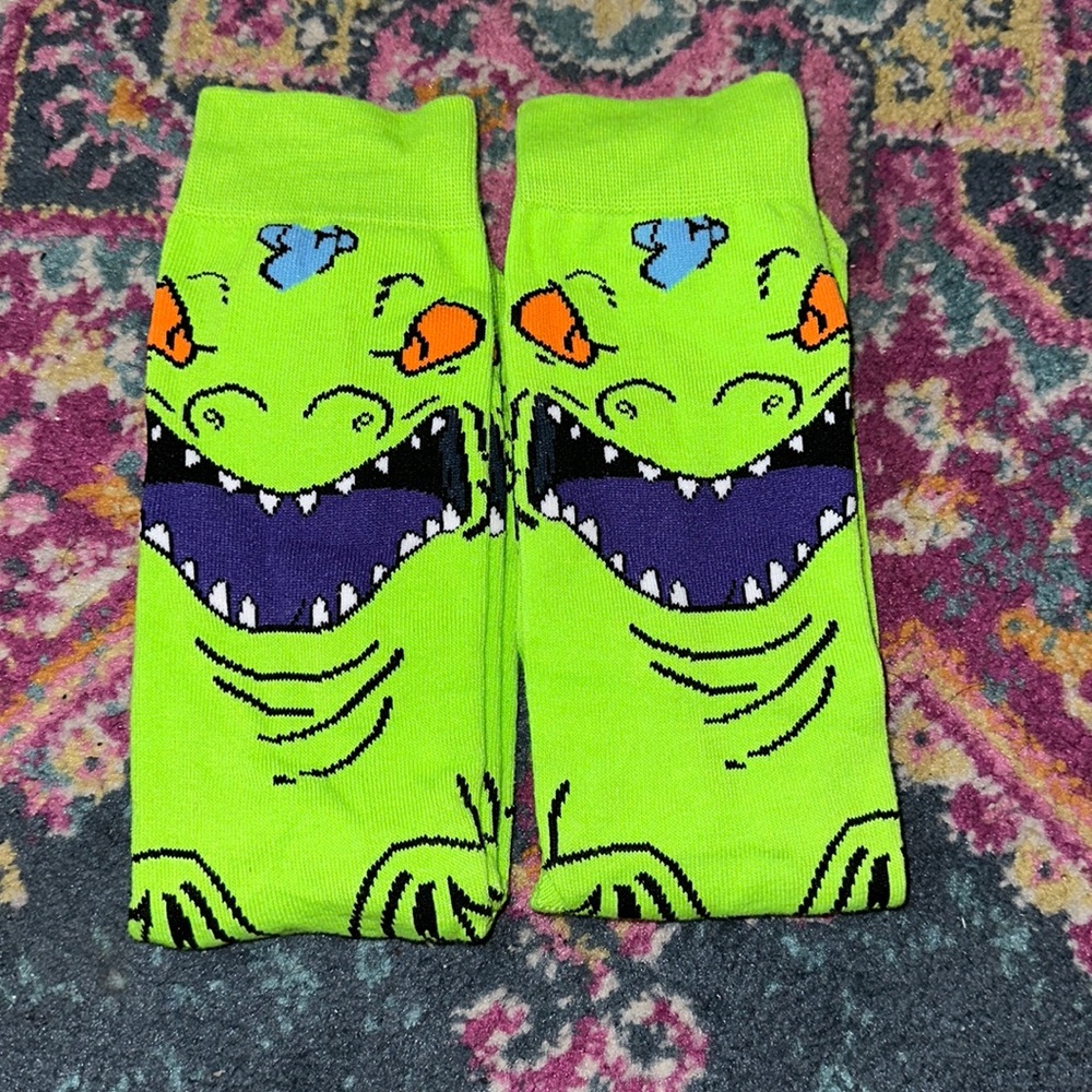 2 Nickelodeon’s Rug Rats : Cartoon Character Socks